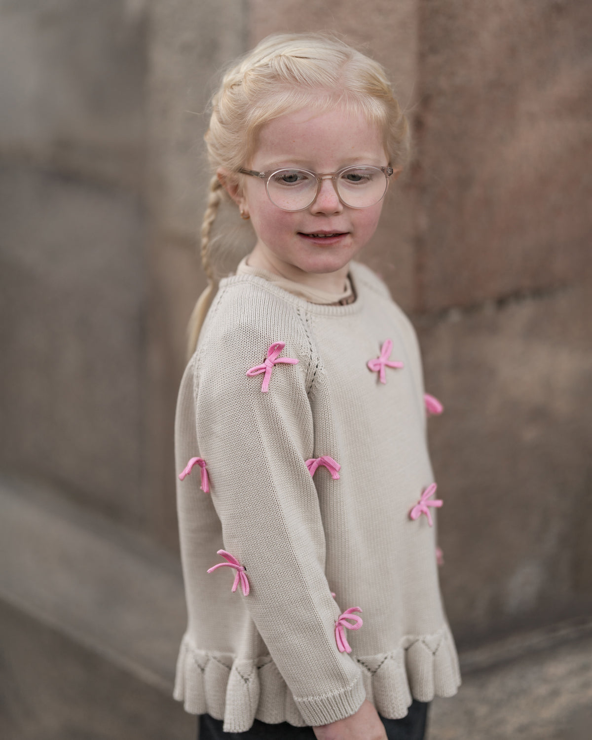 More bows sweater – økologisk bomuld