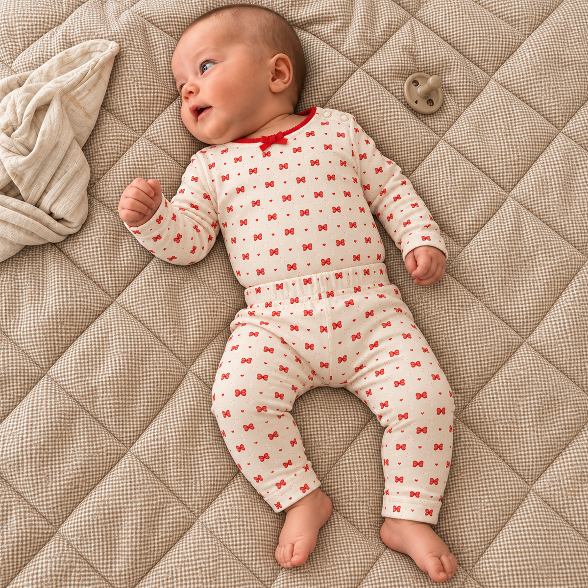 Sløjfeleggings til baby