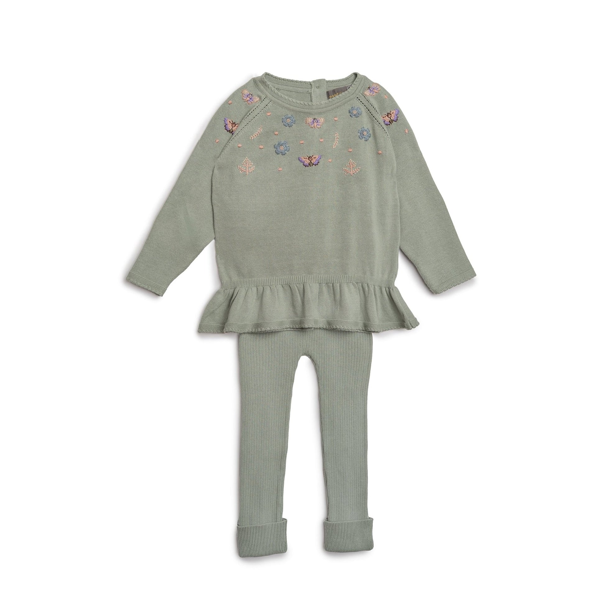 Sandra bluse - sage - Hanevild