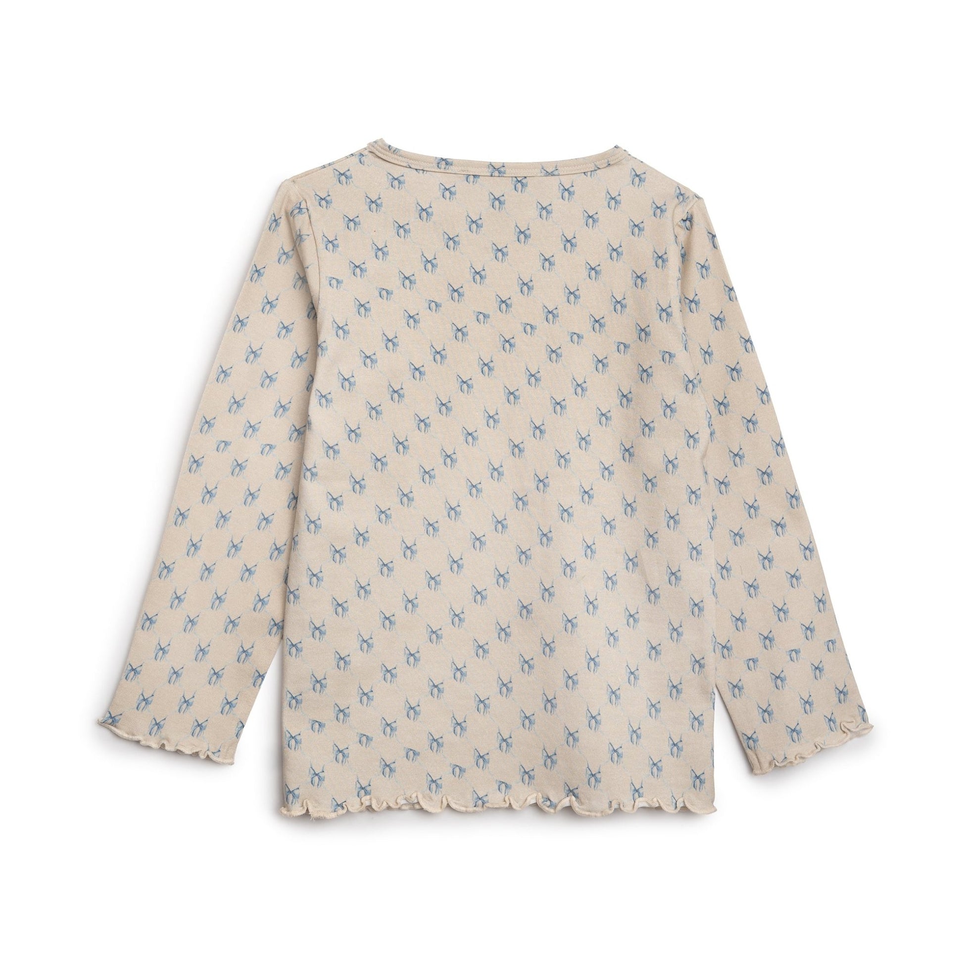 Sløjfe bluse - til piger - Summer sand - Hanevild