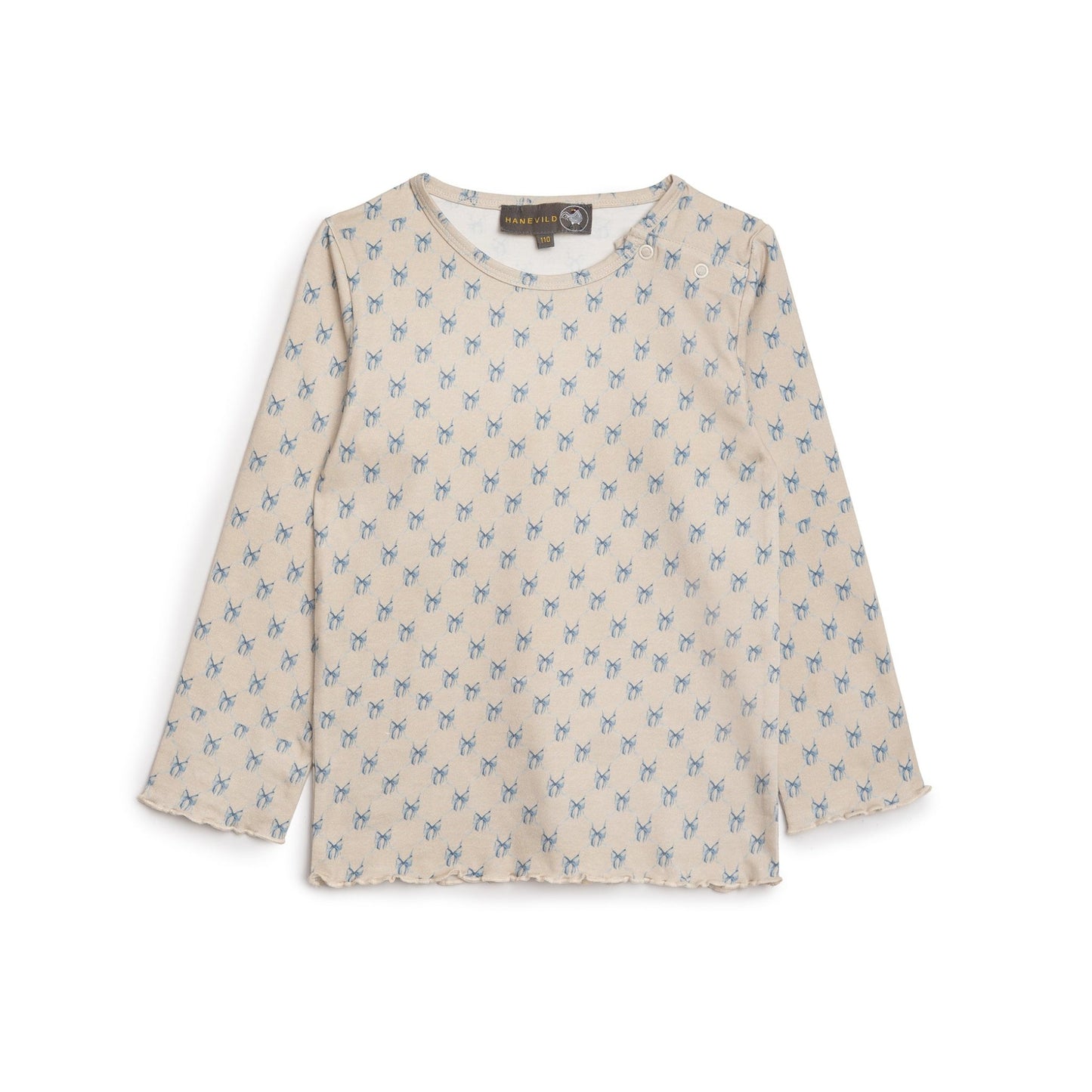 Sløjfe bluse - til piger - Summer sand - Hanevild