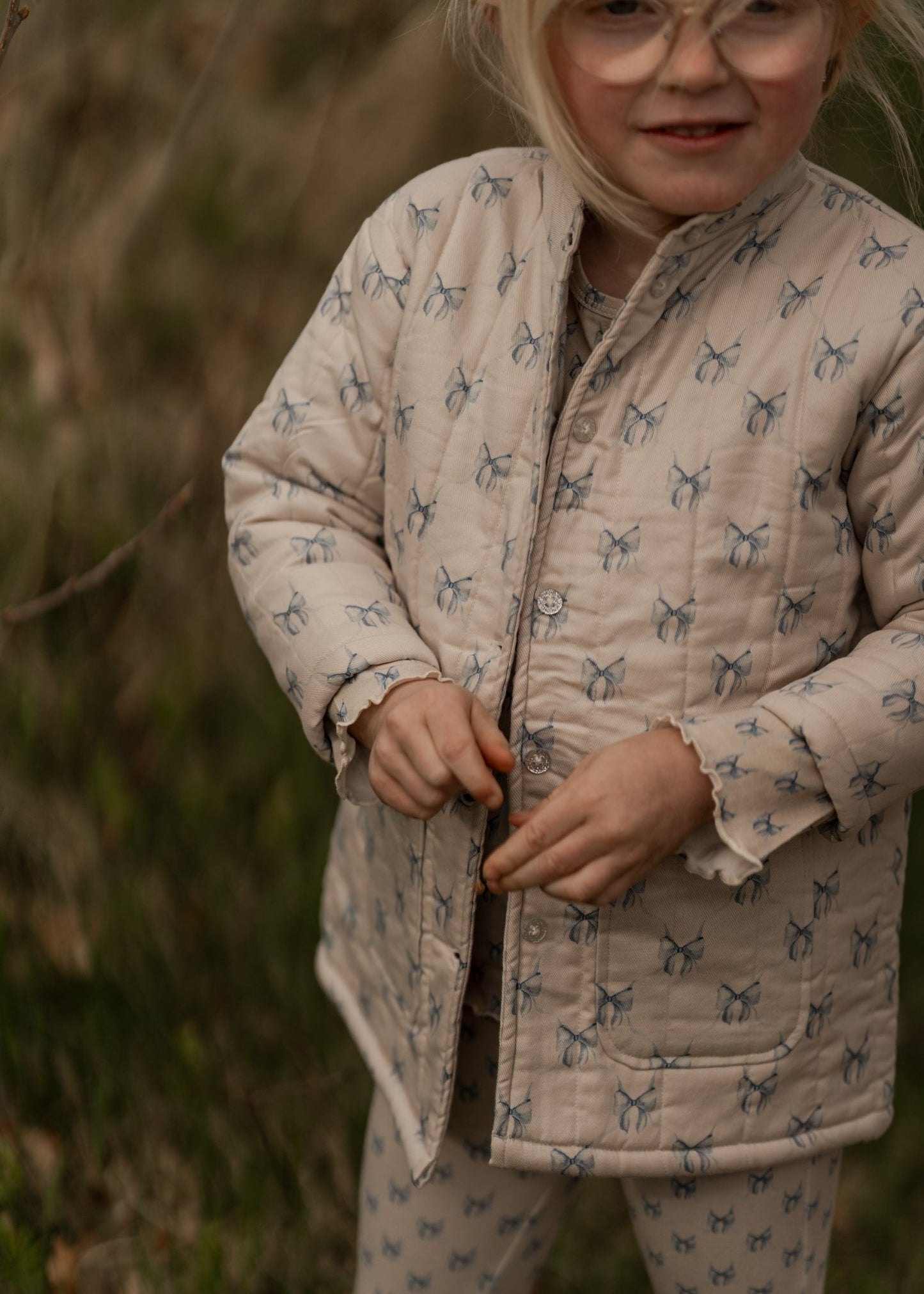 Hanevild Sløjfe jakke - til piger Jacket Summer sand