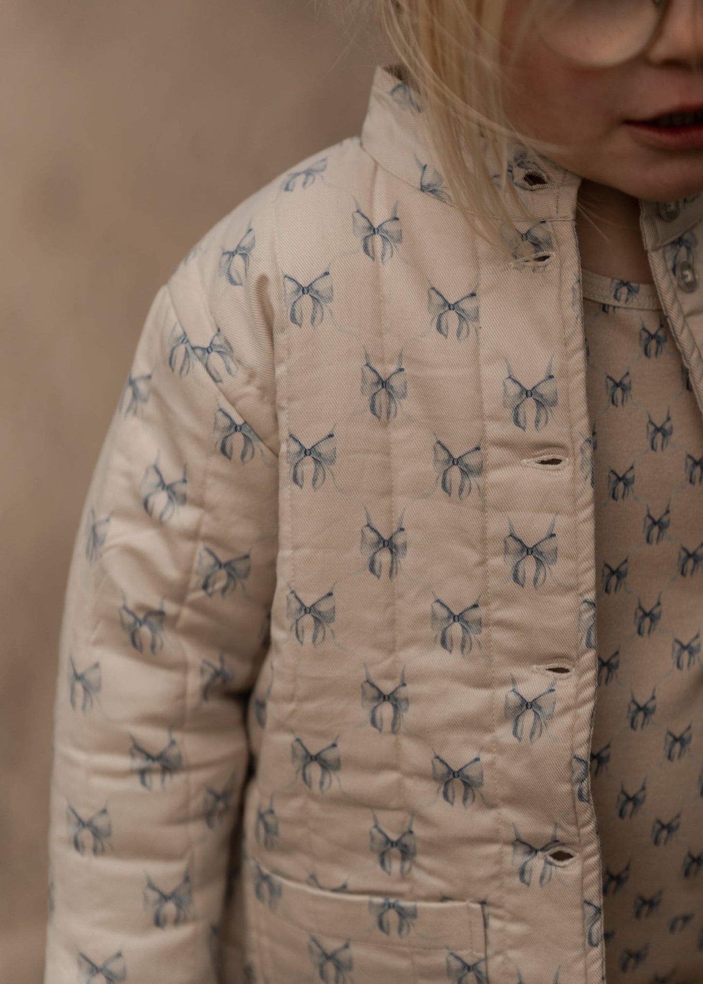 Hanevild Sløjfe jakke - til piger Jacket Summer sand