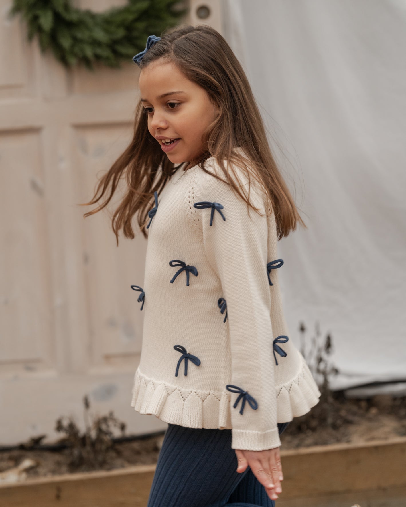Sløjfe sweater - Hanevild