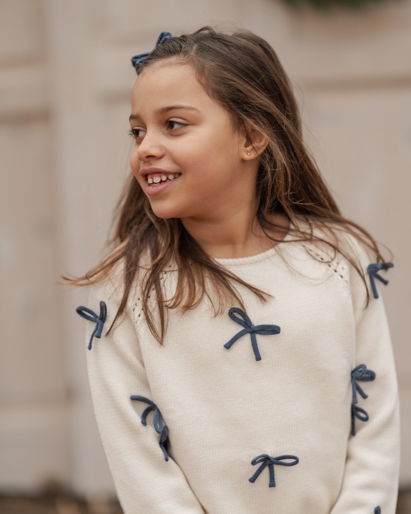Sløjfe sweater - Hanevild
