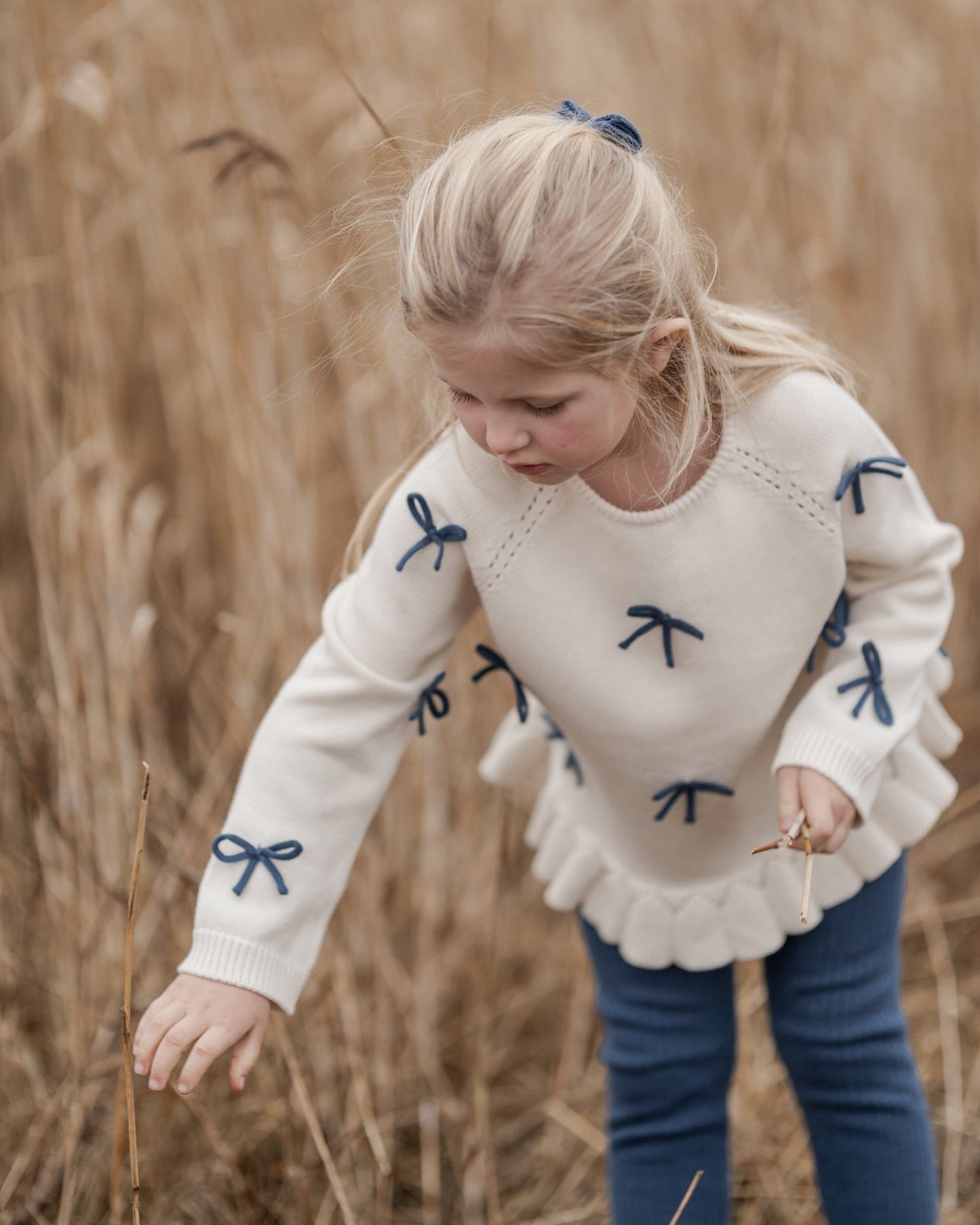 Sløjfe sweater - Hanevild