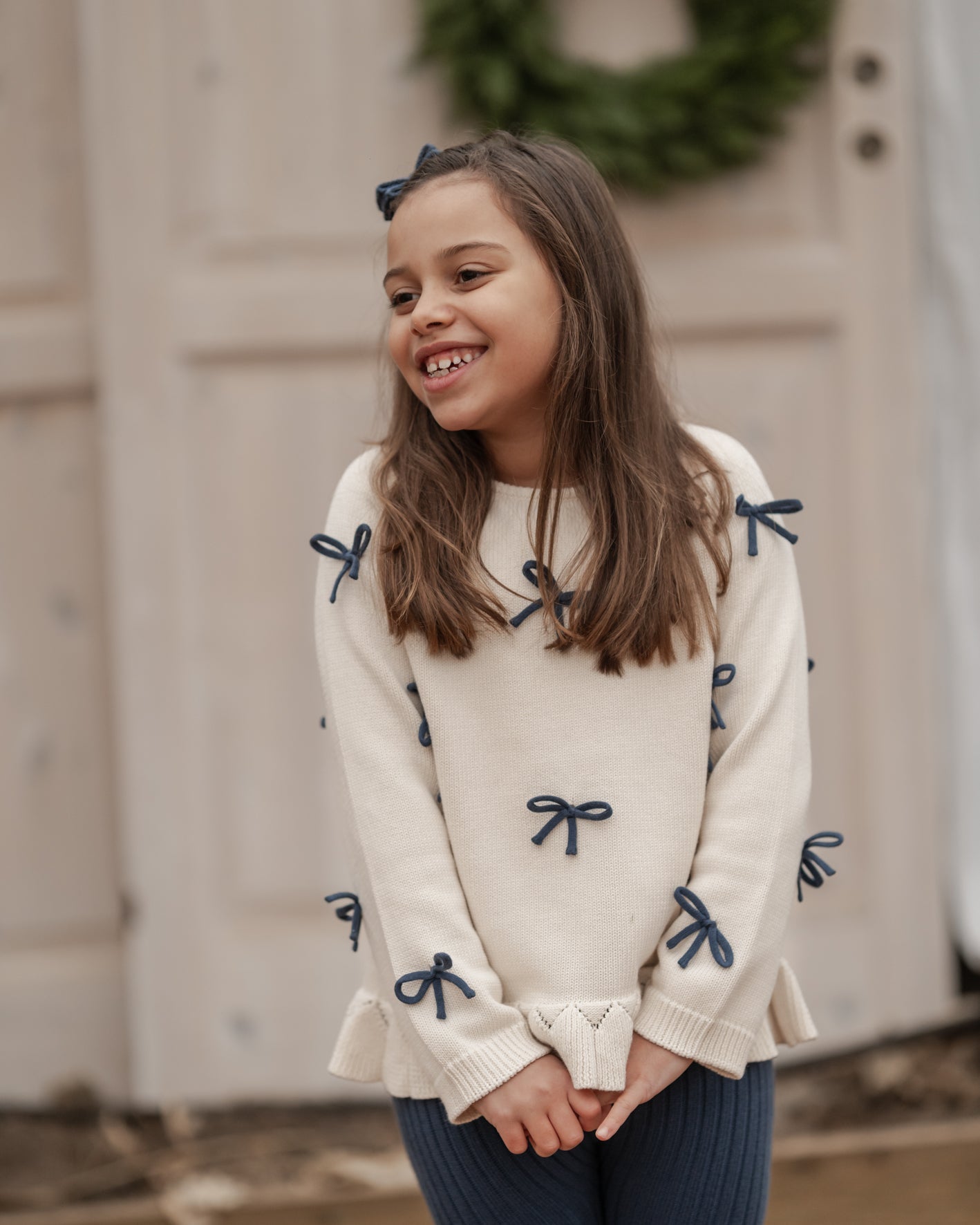 Sløjfe sweater - Hanevild