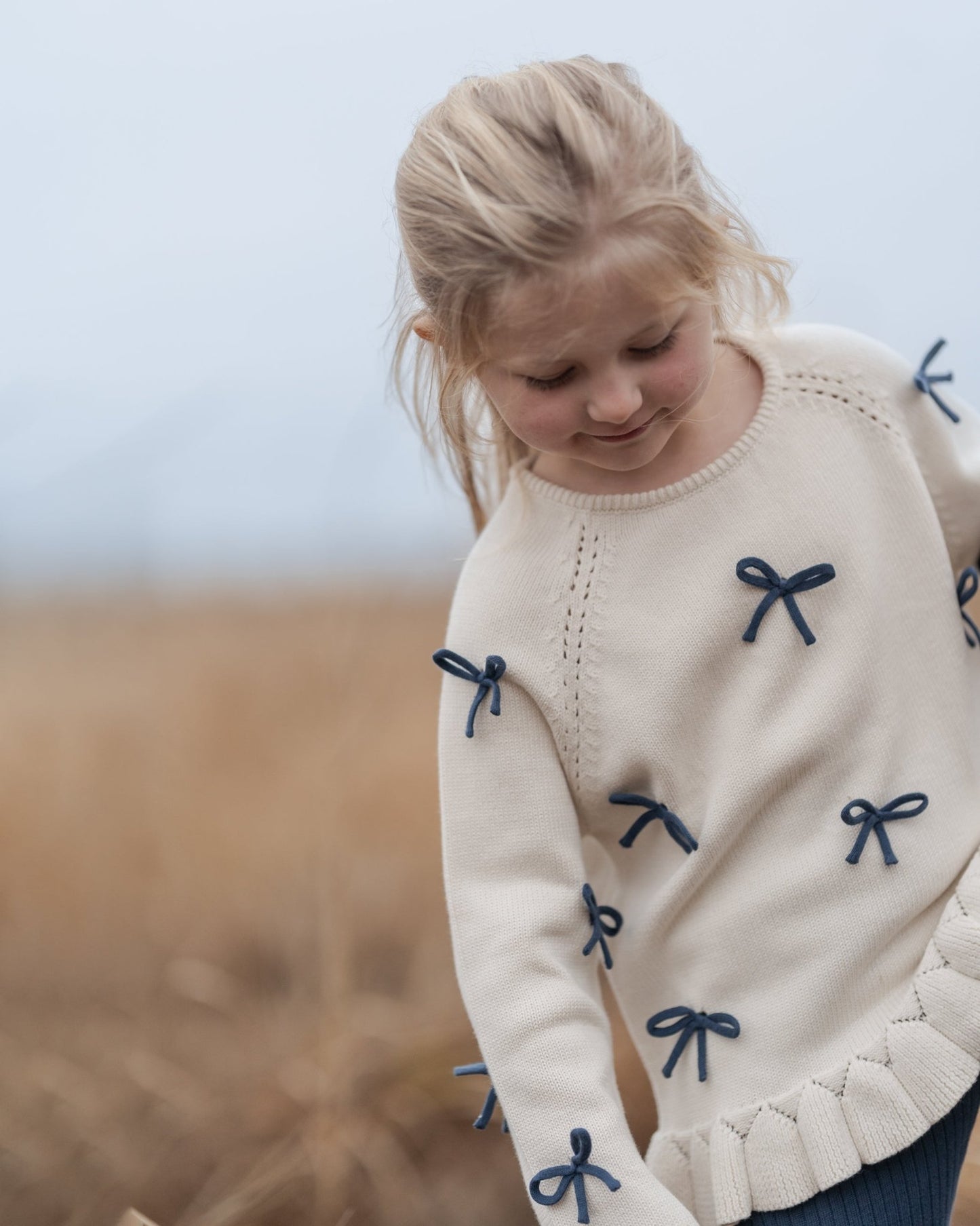Sløjfe sweater - Hanevild