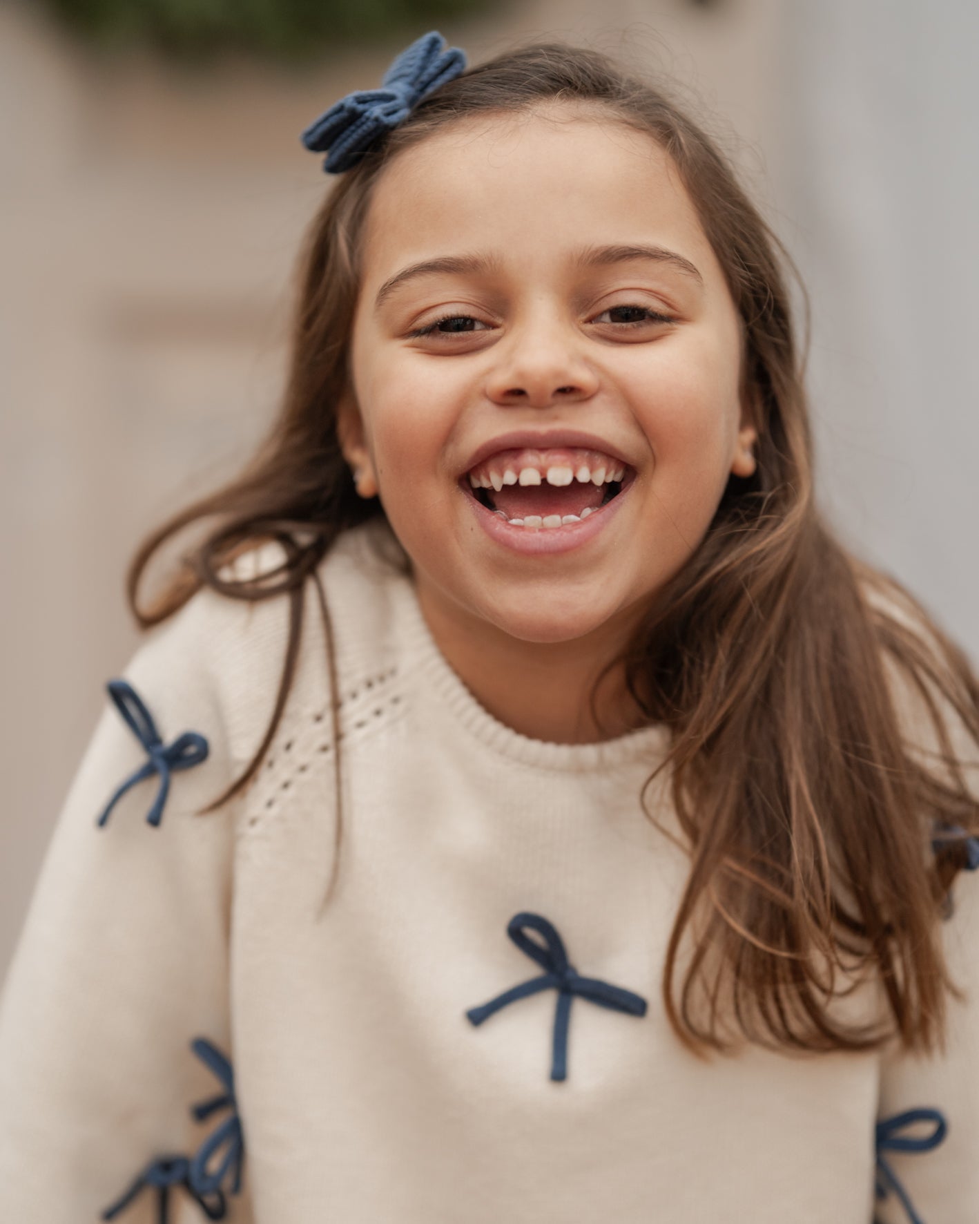 Sløjfe sweater - Hanevild