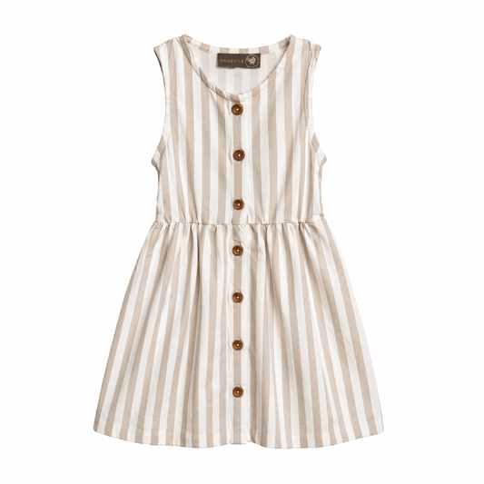 Stribet kjole - Summer sand - Hanevild