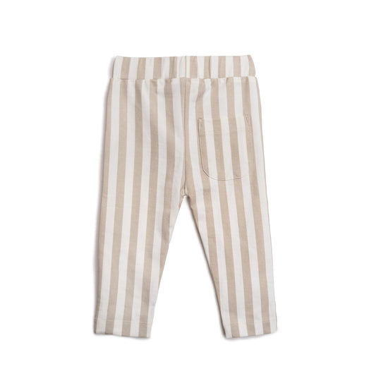 Stribet leggings til baby - Summer sand - Hanevild