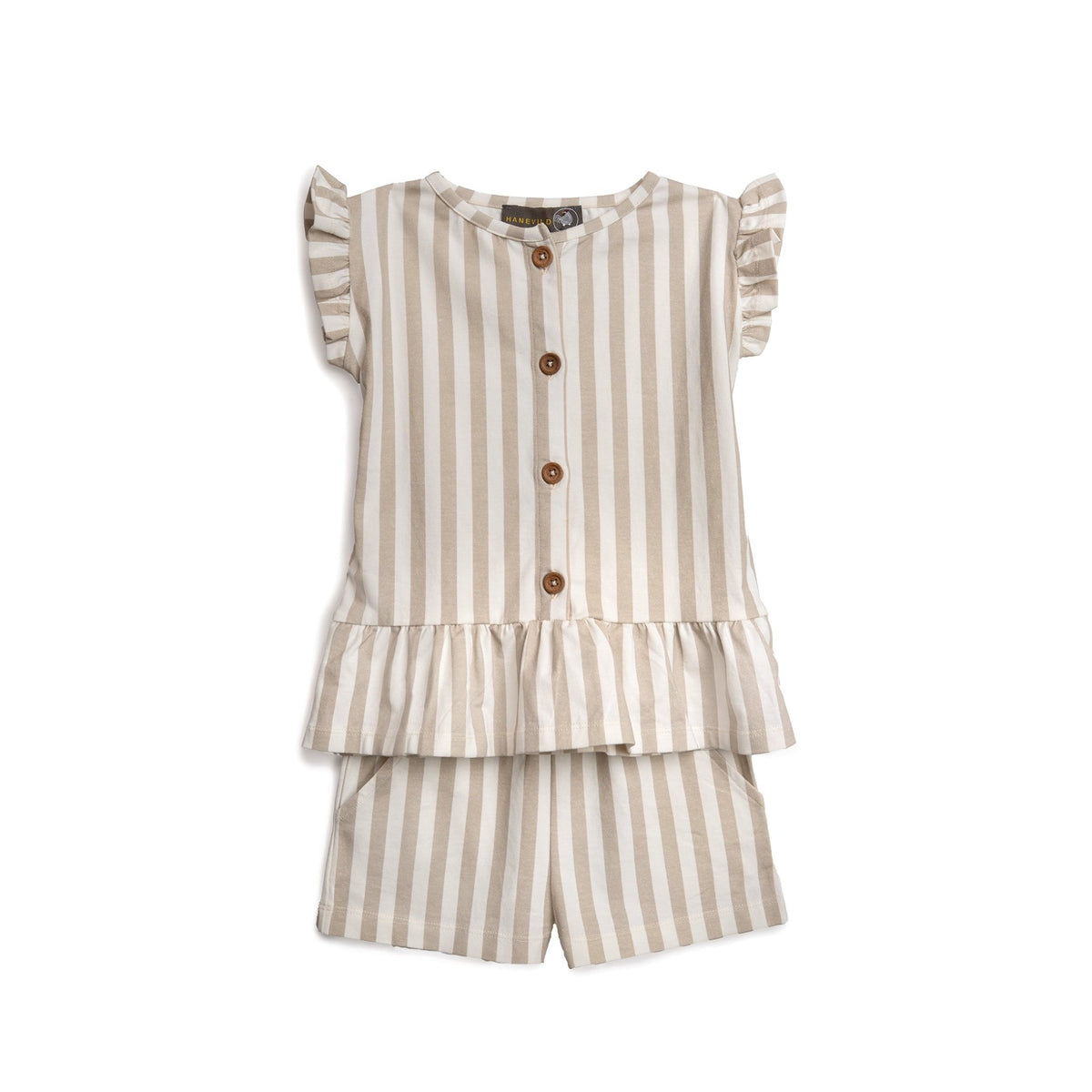 Stribet shorts - pige - Summer sand - Hanevild