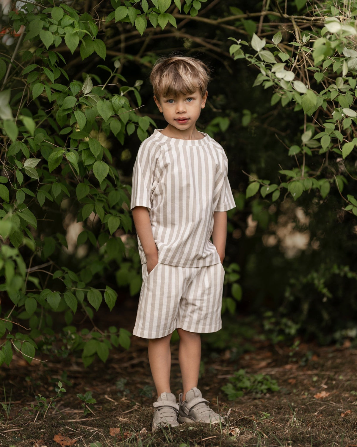 stribet shorts - Summer sand - Hanevild