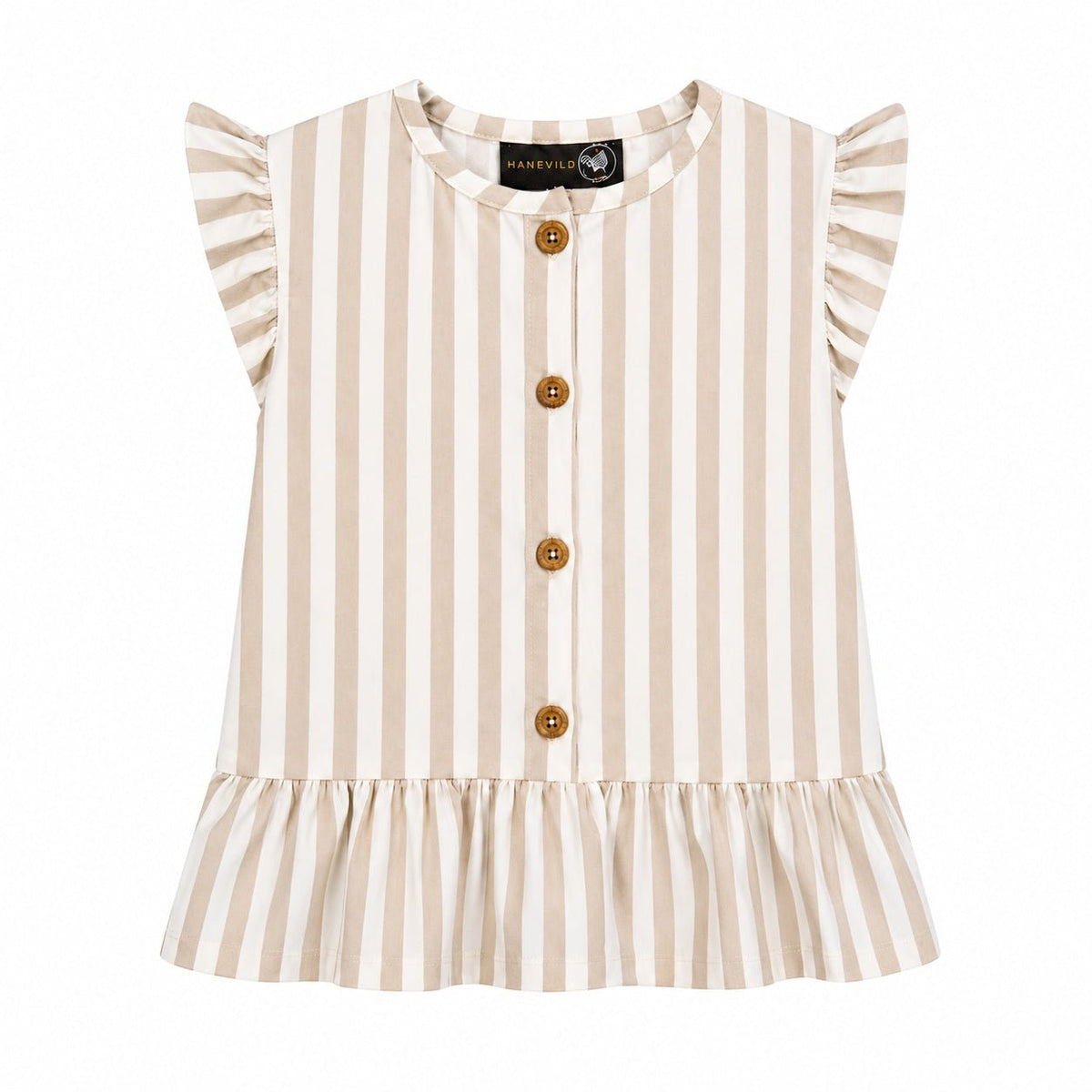 Stribet top - Summer sand - Hanevild