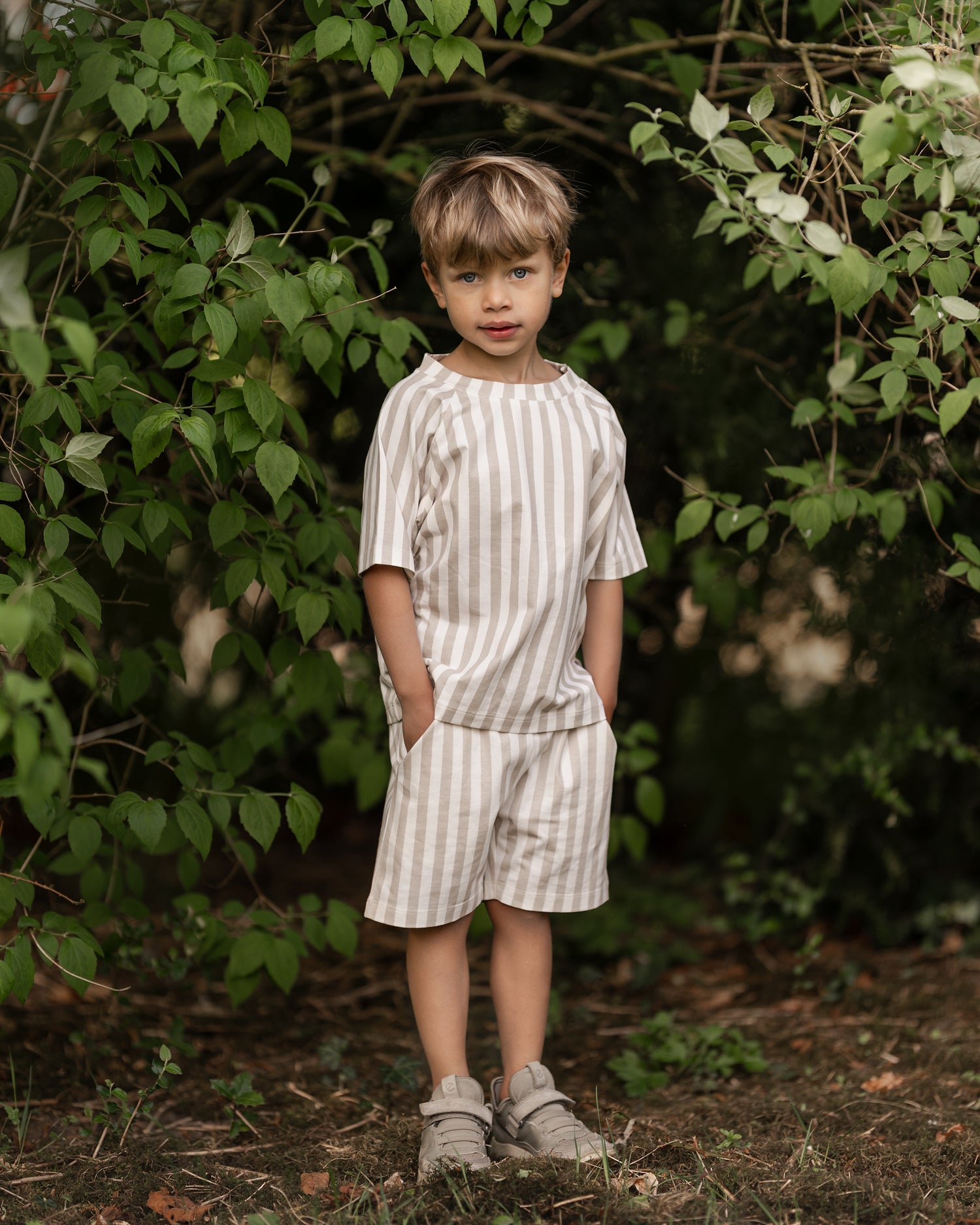 Hanevild stribet shorts Pants Summer sand