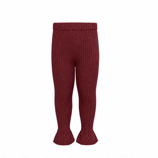 Tilde leggings – rød - økologisk bomuld - Hanevild