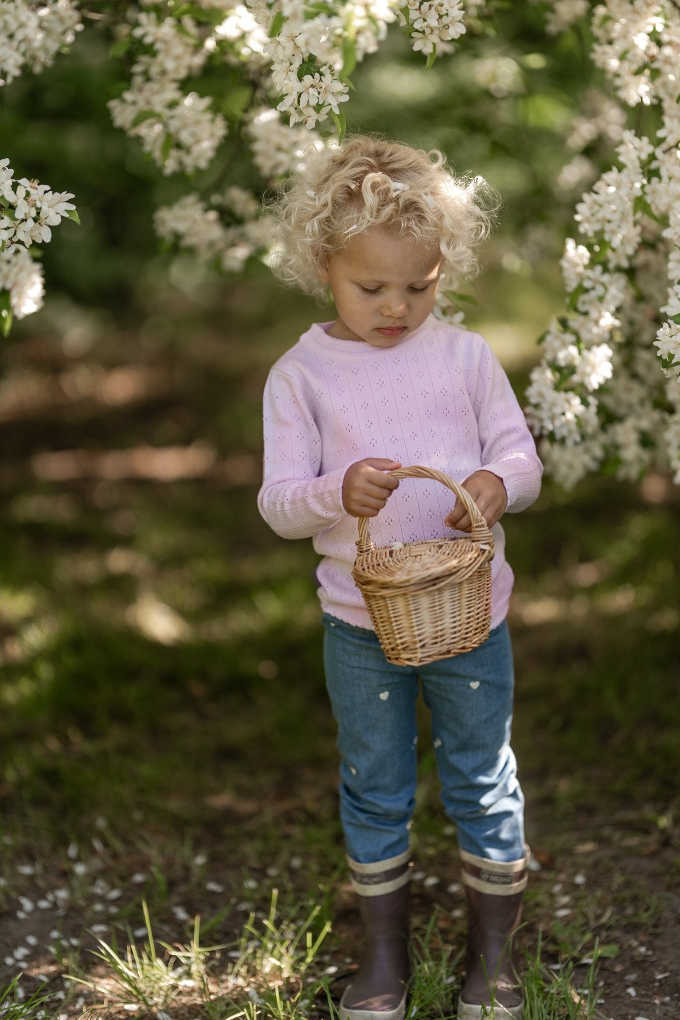 Tynd merinoulds bluse - pink merino wool - Hanevild