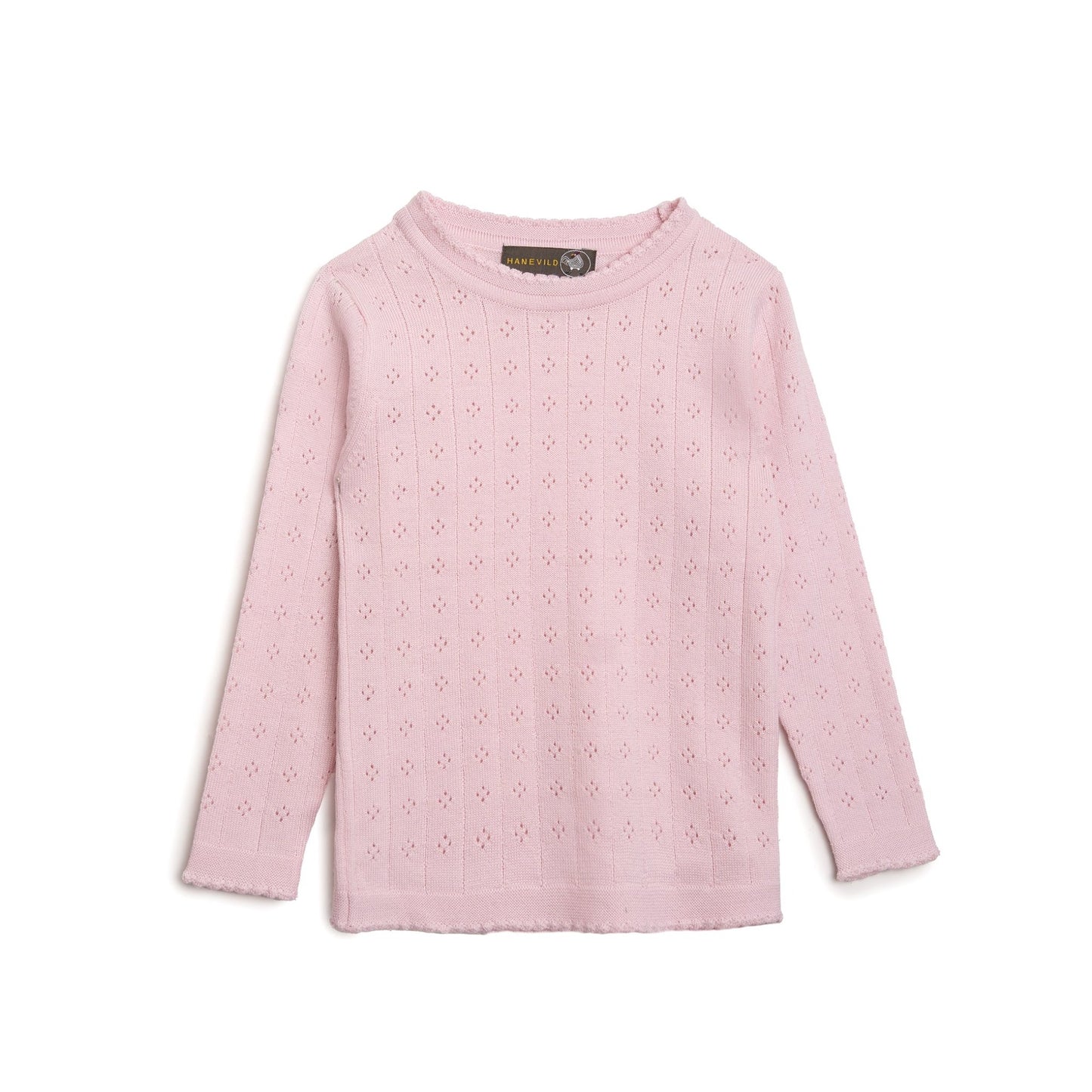 Tynd merinoulds bluse - pink merino wool - Hanevild