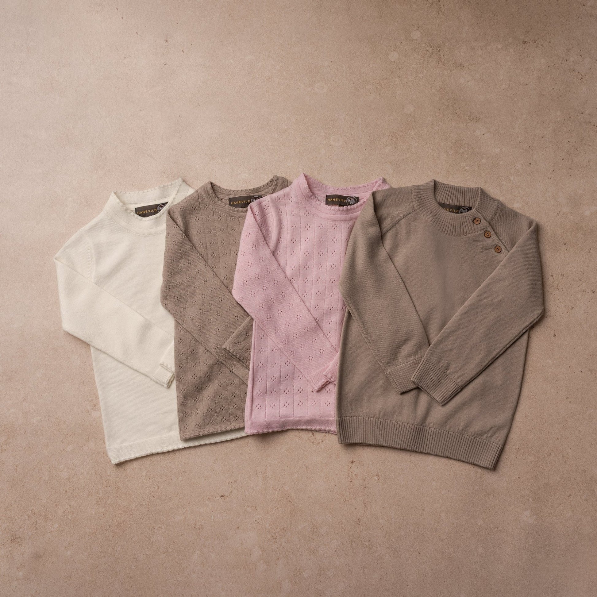 Tynd merinoulds bluse - pink merino wool - Hanevild