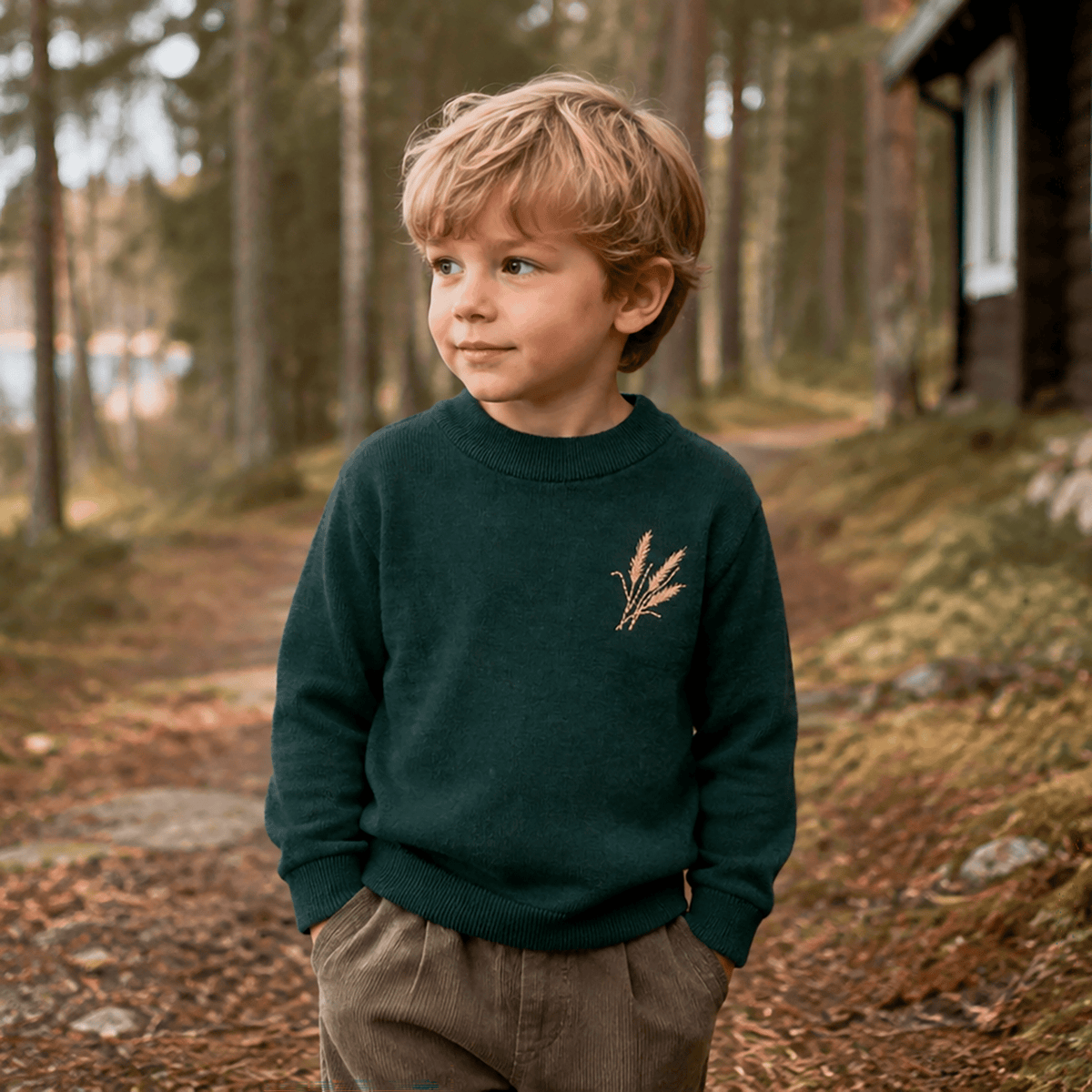 Wheat sweater - grøn - Hanevild