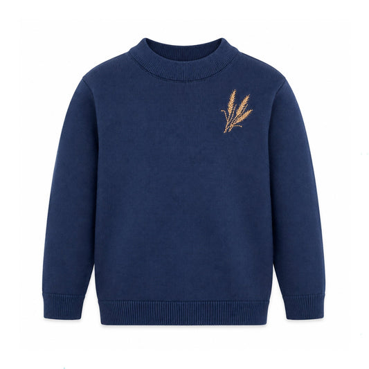 Wheat sweater - navy - Hanevild